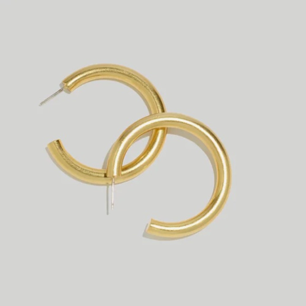 EUC Madewell Gold Hoop Earrings